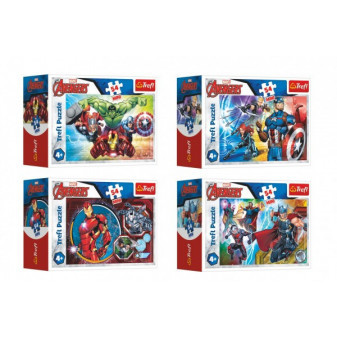 Trefl Minipuzzle 54 dílků Avengers Hrdinové 4 druhy