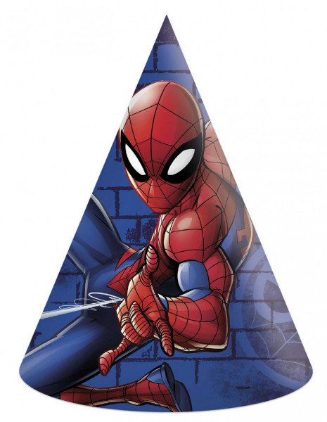 Párty papírový klobouček Spiderman 6ks