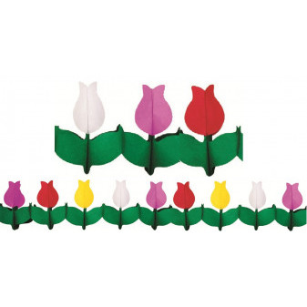 Anděl girlanda Tulipány 400 x 21 x 21cm