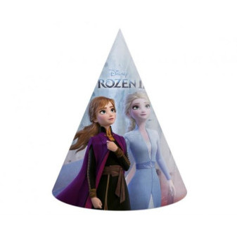 Papírové kloboučky Ledové království 2 - Frozen 2 - 6 ks