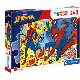 Clementoni 24216 Puzzle SuperColor Maxi Spiderman 24 dílků
