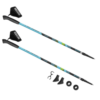 Spokey MEADOW Hole Nordic Walking, 2dílné, systém Antishock, modro-černé