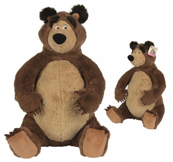 Simba M&B  Máša a medvěd Medvěd plyšový 50 cm sedící