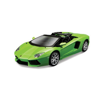 Maisto 39124 Aventador Roadster, metal zelená, assembly line, 1:24 model KITS