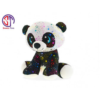 Panda Star Sparkle plyšová 24cm sedící 0m+