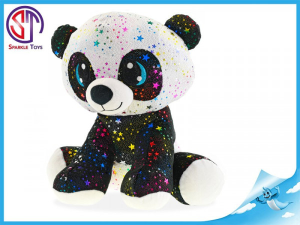 Panda Star Sparkle plyšová 35cm sedící 0m+