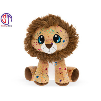Lev Star Sparkle plyšový hnědý 24cm sedící 0m+ v sáčku