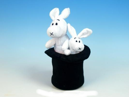 Bob a Bobek plyšoví králíci 18 a 24 cm s kloboukem česky mluvící