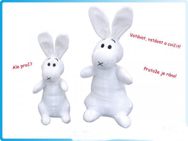 Bob a Bobek plyšoví králíci 24 a 30 cm česky mluvící v sáčku