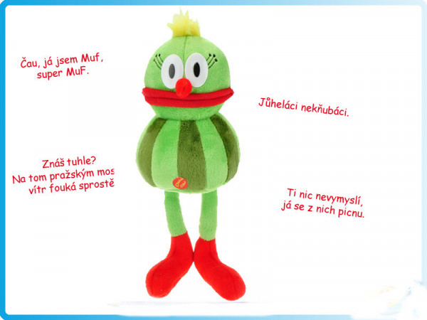 Jů a Hele - plyšová postavička Muf 27 cm česky mluvící