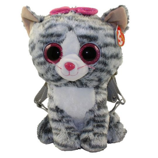 TY Gear plyšový batoh Kiki  šedá kočka