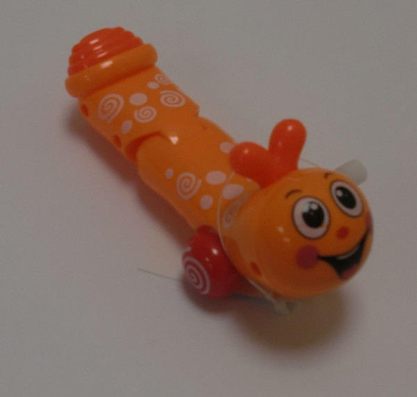 Červ červík na klíček lezoucí 13 cm oranžový