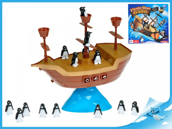 Hra Pirátská loď s balancujícími tučňáky