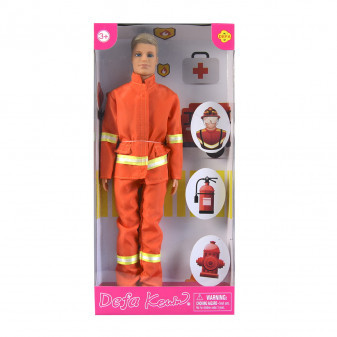 Panáček Kevin hasič 30 cm