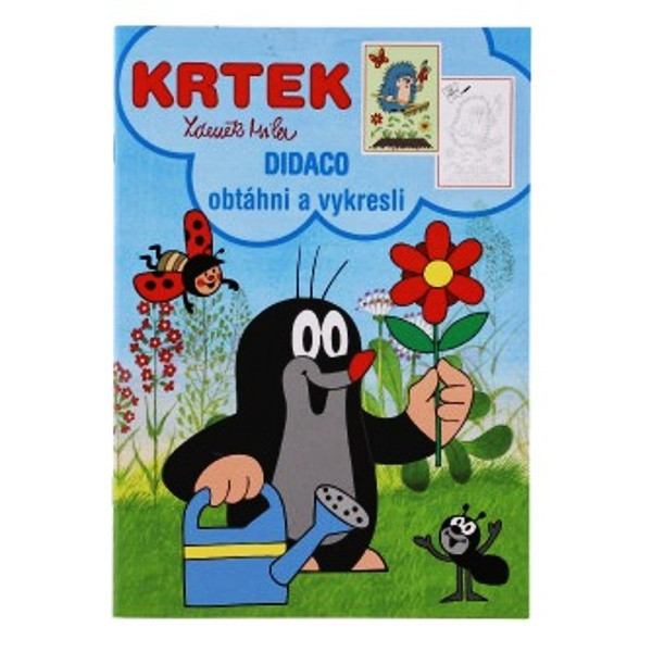 Akim Omalovánky Krtek Didaco A5 Obtáhni a vykresli