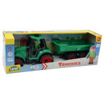 Lena Auto Truckies traktor s vlečkou 32 cm v krabici s figurkou