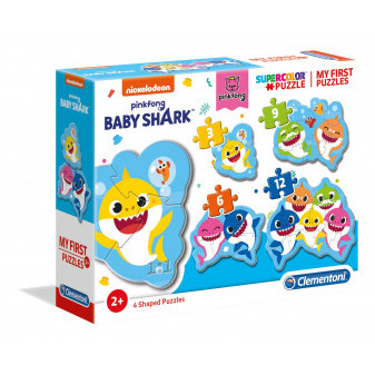 Clementoni 20828 Moje první puzzle Baby Shark 3+6+9+12 dílků