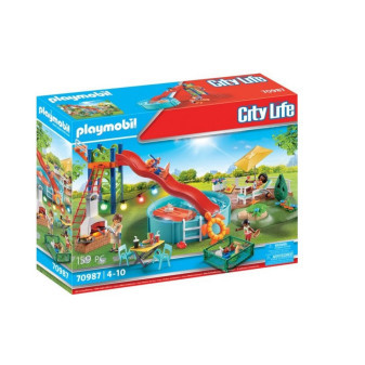 Playmobil® City Life 70987 Bazénová párty se skluzavkou