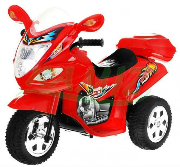 Motorka červená tříkolka elektrické vozítko BJX-088 na baterie