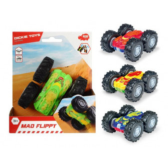 Dickie Auto Mad Flippy 10 cm převracecí na setrvačník,  4 druhy