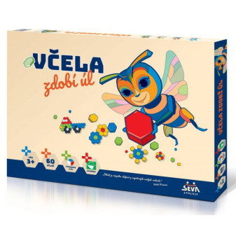 Seva stavebnice Včela zdobí úl Mosaika mozaika mosaic Maxi 1  60 ks dílků