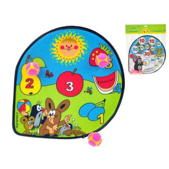 Terč Krtek krteček na suchý zip 30 x 30 cm