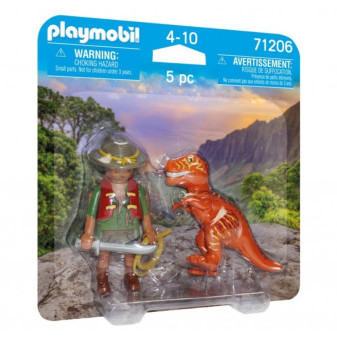 Playmobil® 71206 DuoPack Dobrodruh s T-Rexem