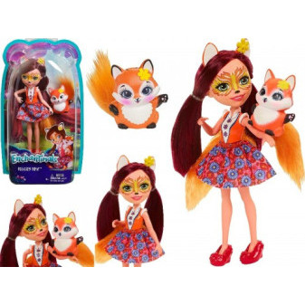 Mattel panenka Enchantimals se zvířátkem liškou Felicity fox FXM71