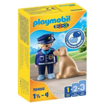 Playmobil® 70408 1.2.3 Policista se psem