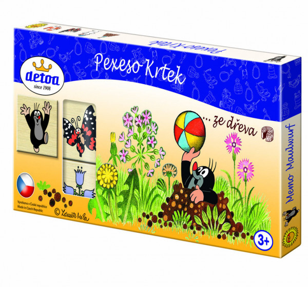 Detoa Pexeso dřevěné Krtek