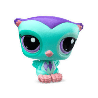 Littlest Pet Shop 1 figurka  3. série - sova