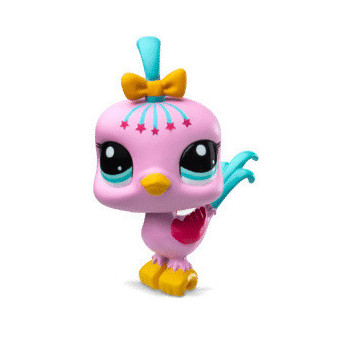 Littlest Pet Shop 1 figurka  3. série - papoušek