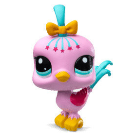 Littlest Pet Shop 1 figurka  3. série - papoušek