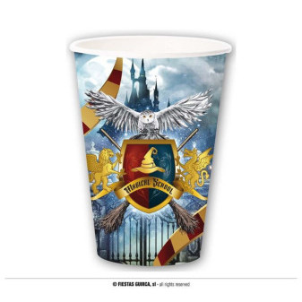 Papírové kelímky čaroděj - kouzelník HARRY - 6 ks - 355 ml