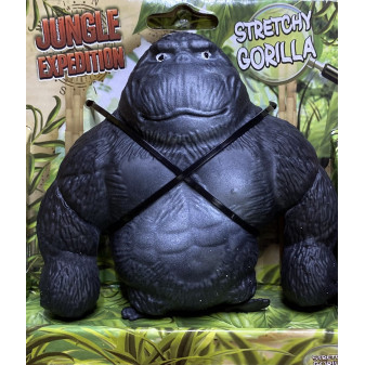 Jungle Expedition gorila super strečová černá 13 cm v krabičce