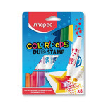 Maped Dětské fixy Color´Peps Duo Stamp sada 8 barev