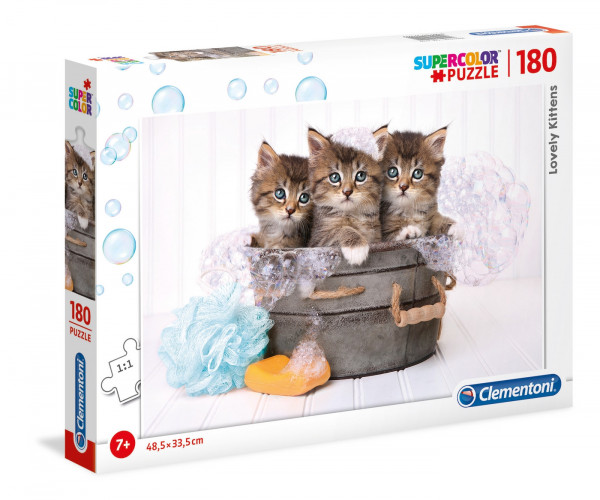 Clementoni 29109 Puzzle SuperColor Lovely Kittens 180 dílků