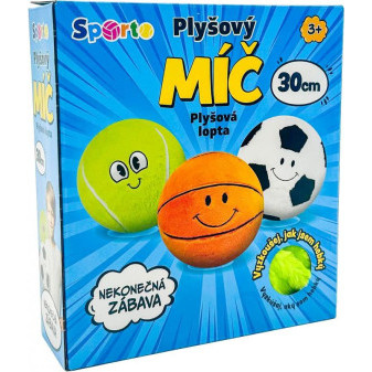 Mac Toys SPORTO Plyšový míč 30 cm