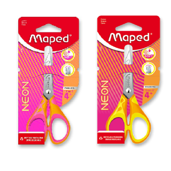 Maped Nůžky Pulse Soft Neon 13 cm, blistr, mix barev[%nl%]