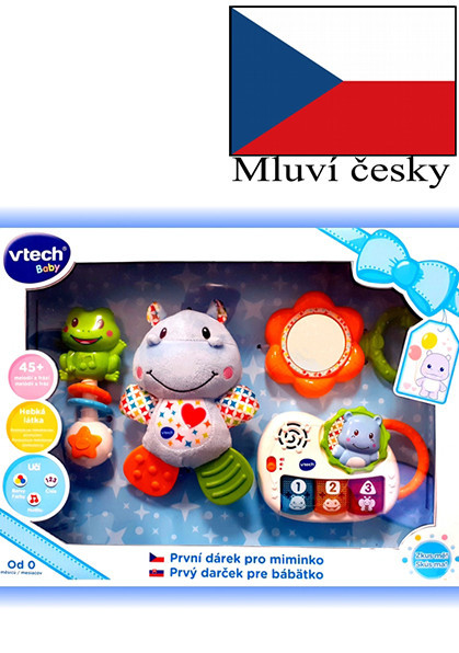 VTech Můj první dárek pro miminko - modrý (CZ)