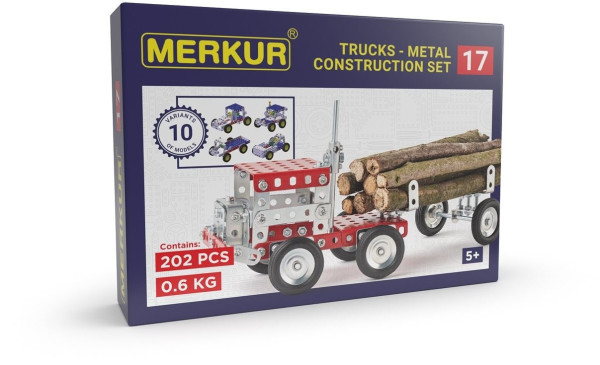 Merkur M017 stavebnice Kamion 202 ks 10 modelů