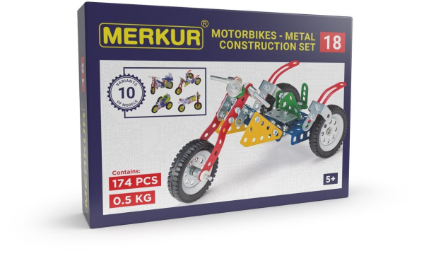 Merkur  018 Motocykly 10 modelů 174ks