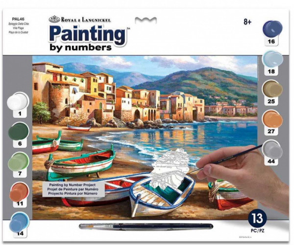 Creatoys Malování podle čísel- Pobřežní pláž