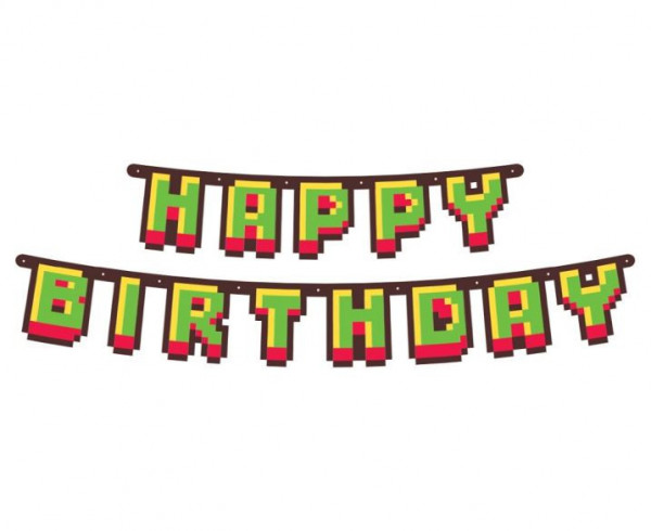 Girlanda Happy Birthday Minecraft 160 cm