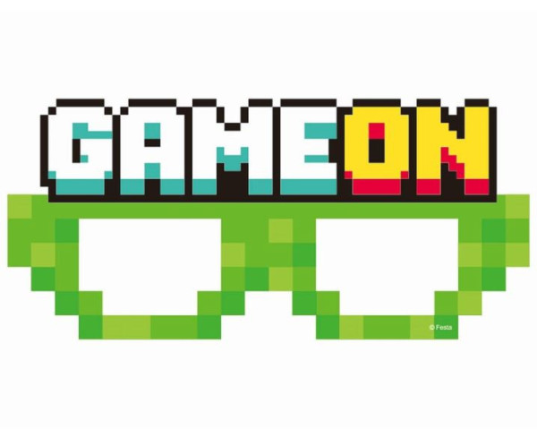 Párty papírové brýle Minecraft - 6 ks