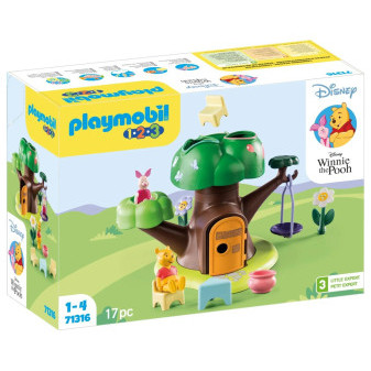 Playmobil® 71316 1.2.3 & Disney: Domeček na stromě Medvídka Pú