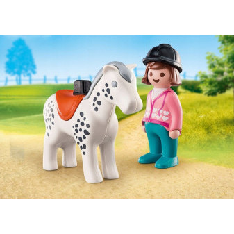 Playmobil® 70404 1.2.3 Jezdkyně s koněm