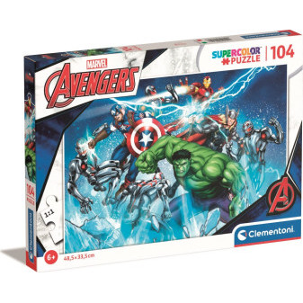 Clementoni 25744 puzzle SuperColor 104 dílků Marvel Avengers