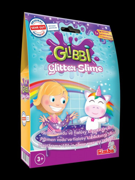 Simba Glibbi Glitter Slime sliz fialový třpytivý 5953271