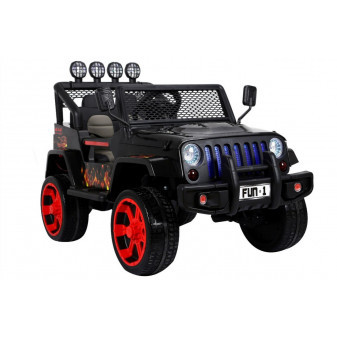 Auto JEEP  Raptor Drifter velký černý 4x4 elektrické vozítko s dálkovým ovládáním